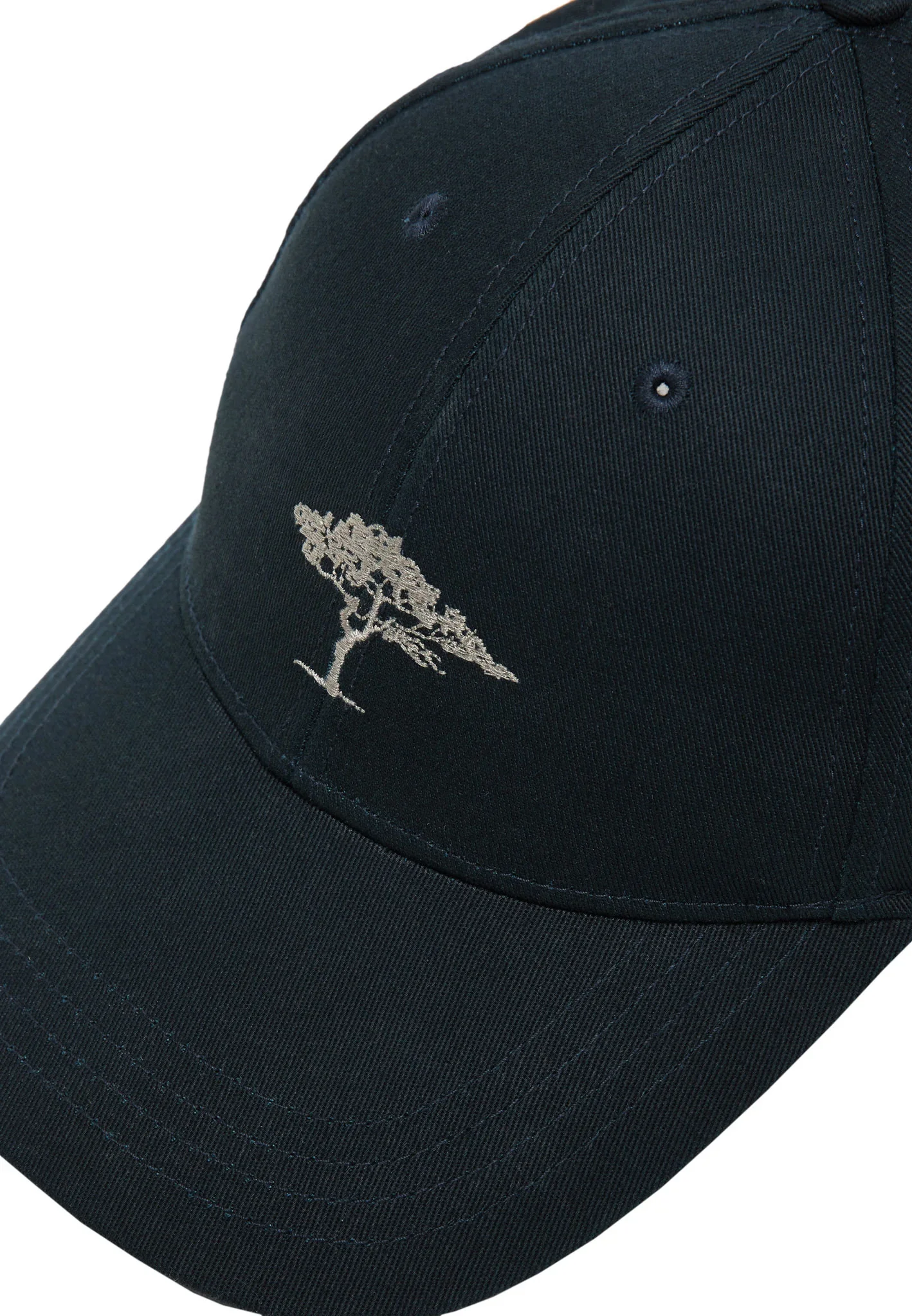 FYNCH HATTON Embroidered Cotton Cap – Navy - Image 3
