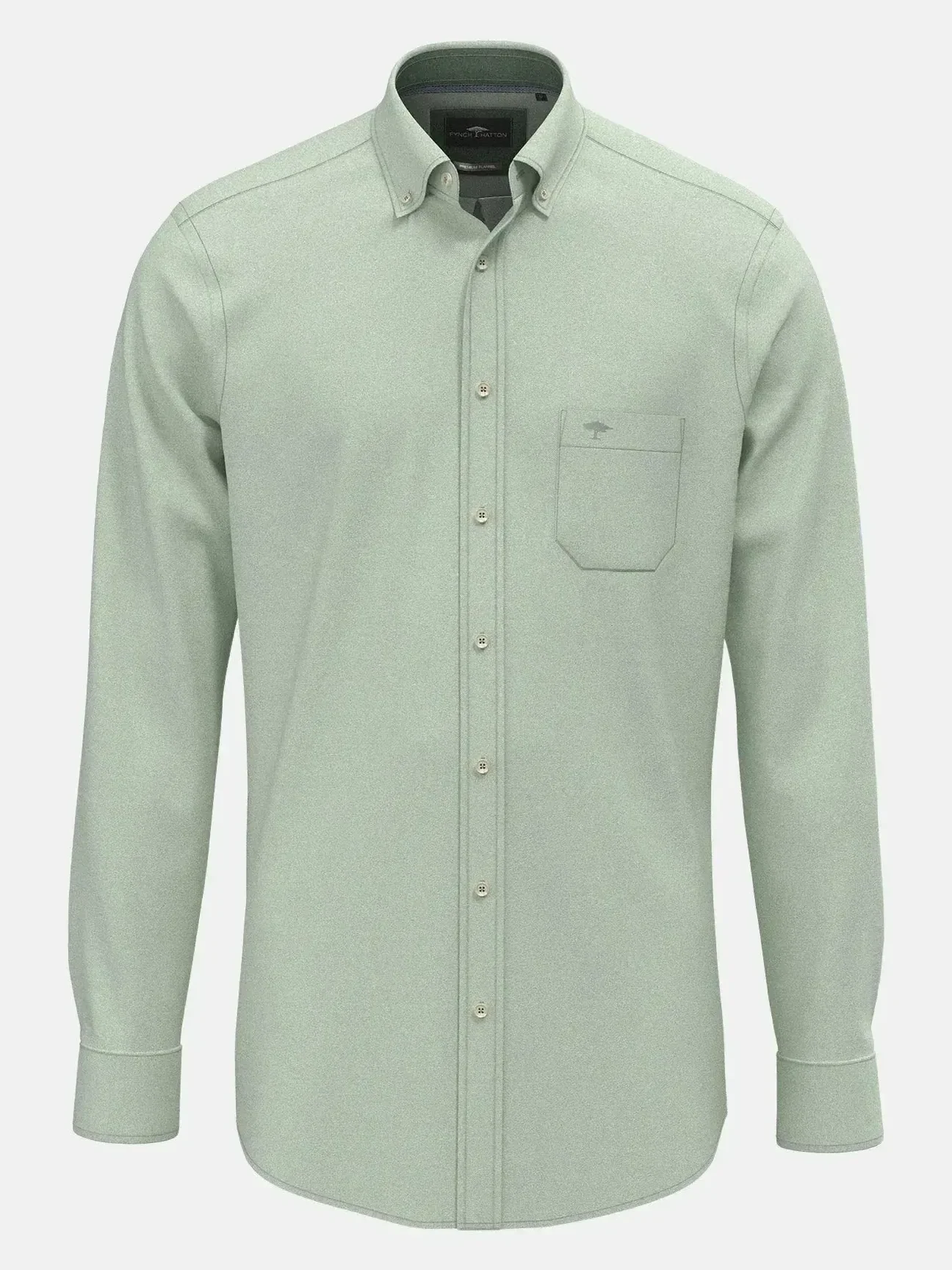 50% OFF - FYNCH HATTON Cotton Flannel Shirt – Men's Button-Down – Dark Ivy - Size: MEDIUM & 2XL