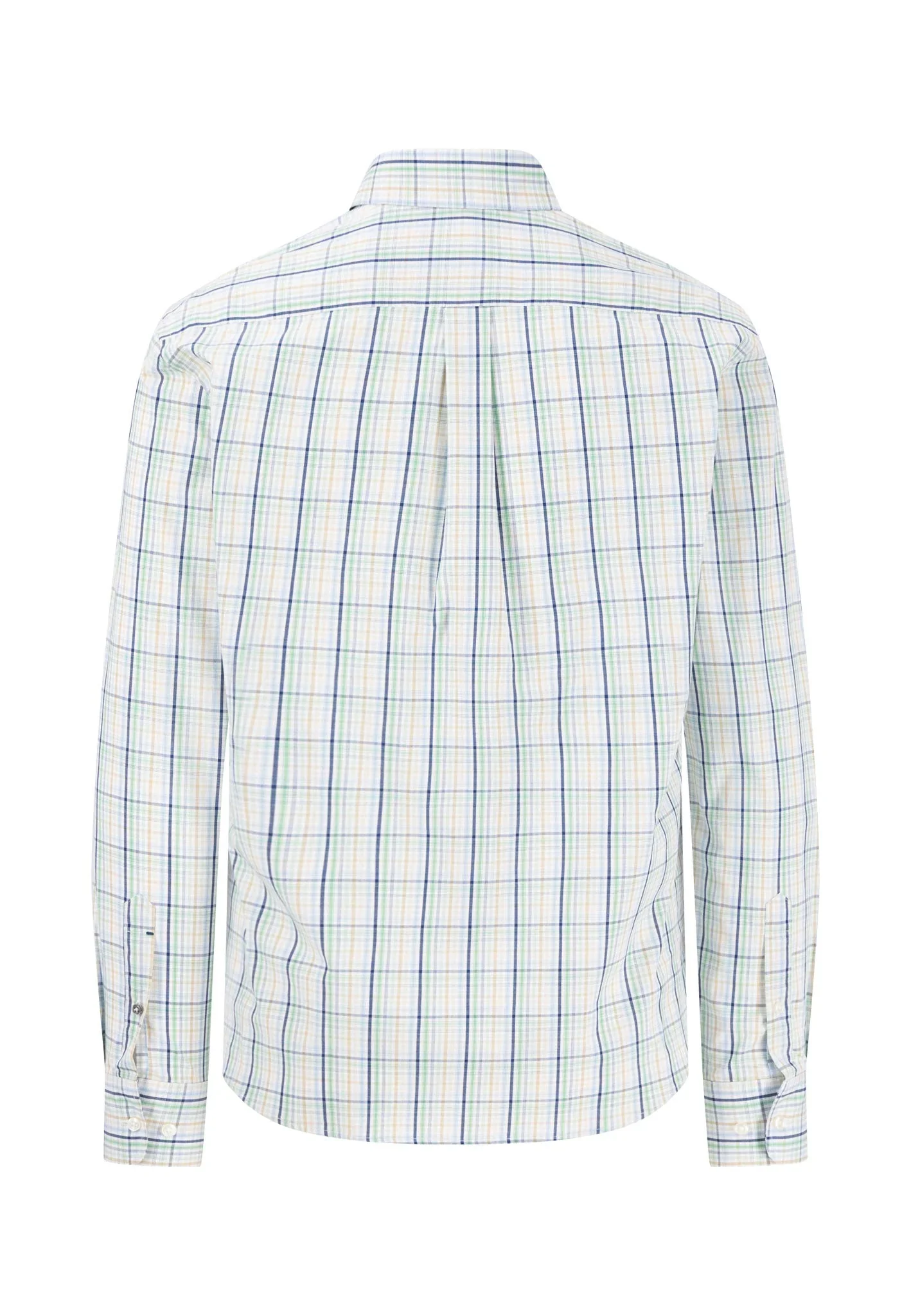 60% OFF FYNCH HATTON Pure Cotton Checked Shirt - Men's - Turf Green - Size: SMALL - Image 4
