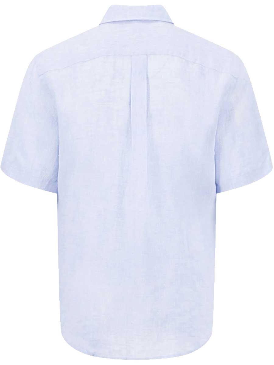 FYNCH HATTON Pure Linen Short-Sleeve Shirt - Men's – New Breeze - Image 3