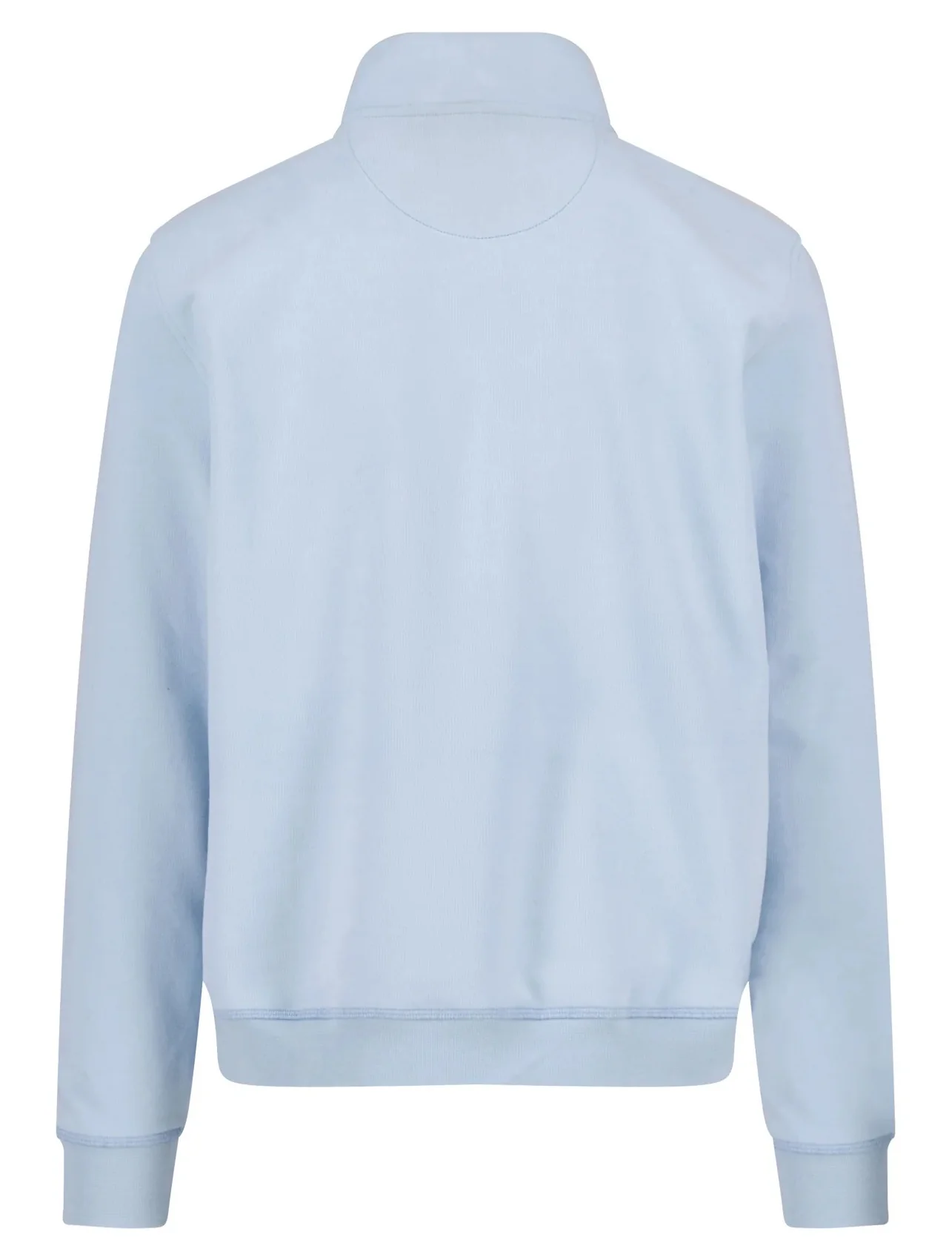 FYNCH HATTON Troyer 1/4 Zip Sweatshirt - Men's Soft Cotton – Summer Breeze - Image 3