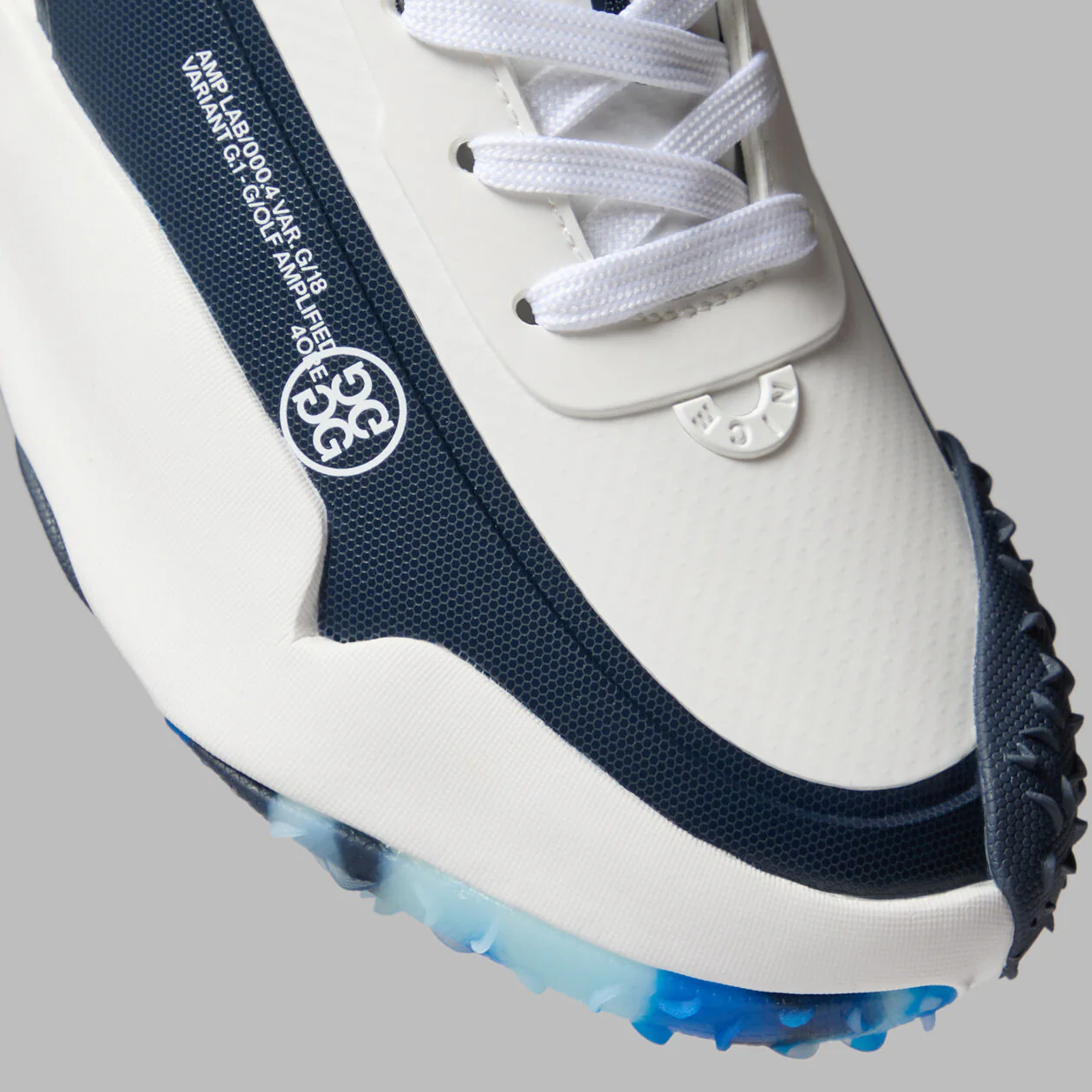 G/FORE G18 Men’s Golf Shoes – Waterproof & Lightweight - Snow / Twilight - Image 2