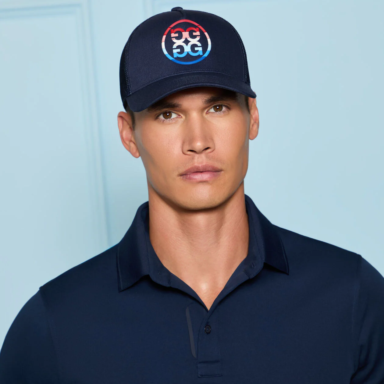 G/FORE Gradient Circle G's Mid Trucker Cap - Twlight - Image 2