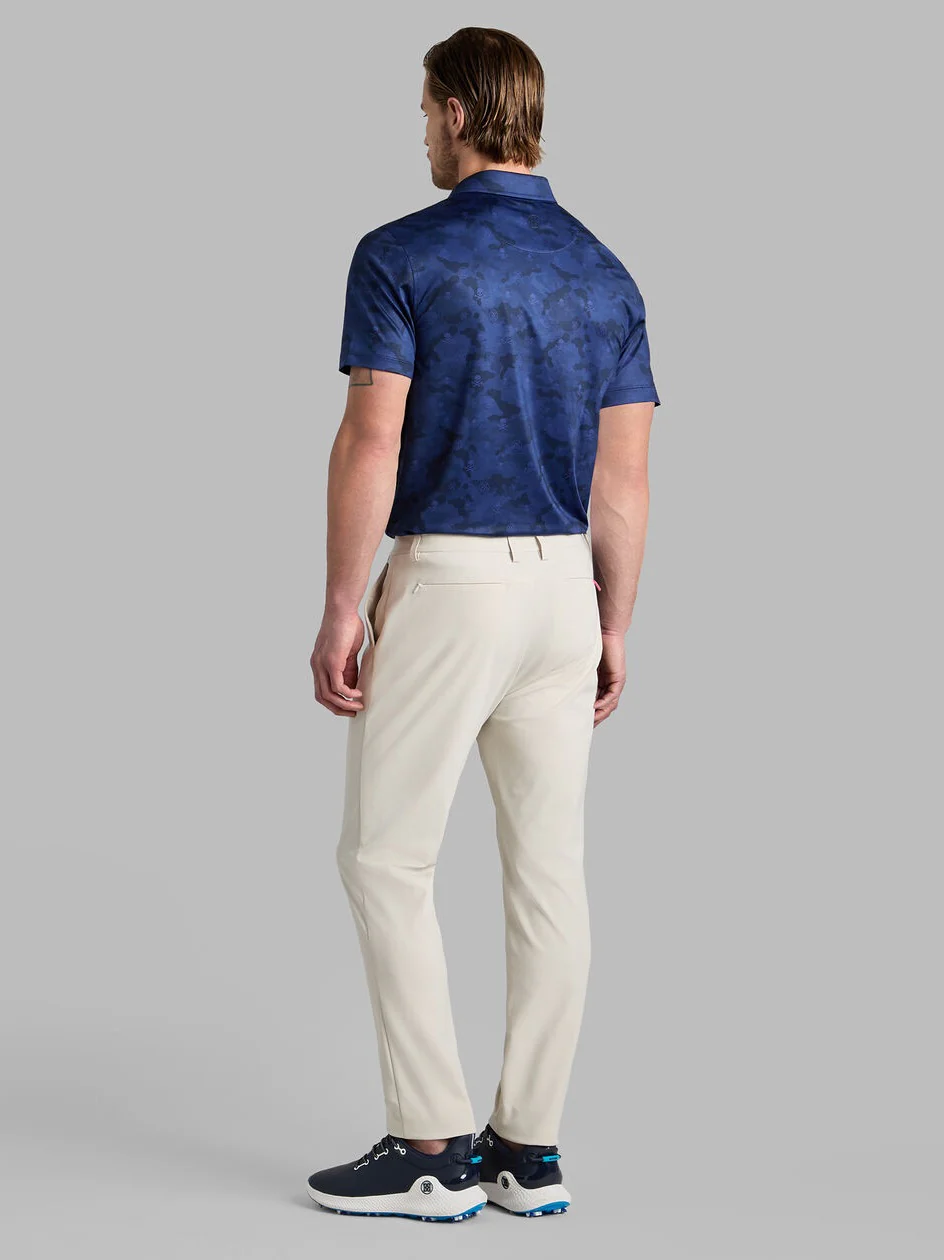 G/FORE Icon Camo Tech Jersey Polo Shirt - Men's 4-Way Stretch - Twilight Navy - Image 3