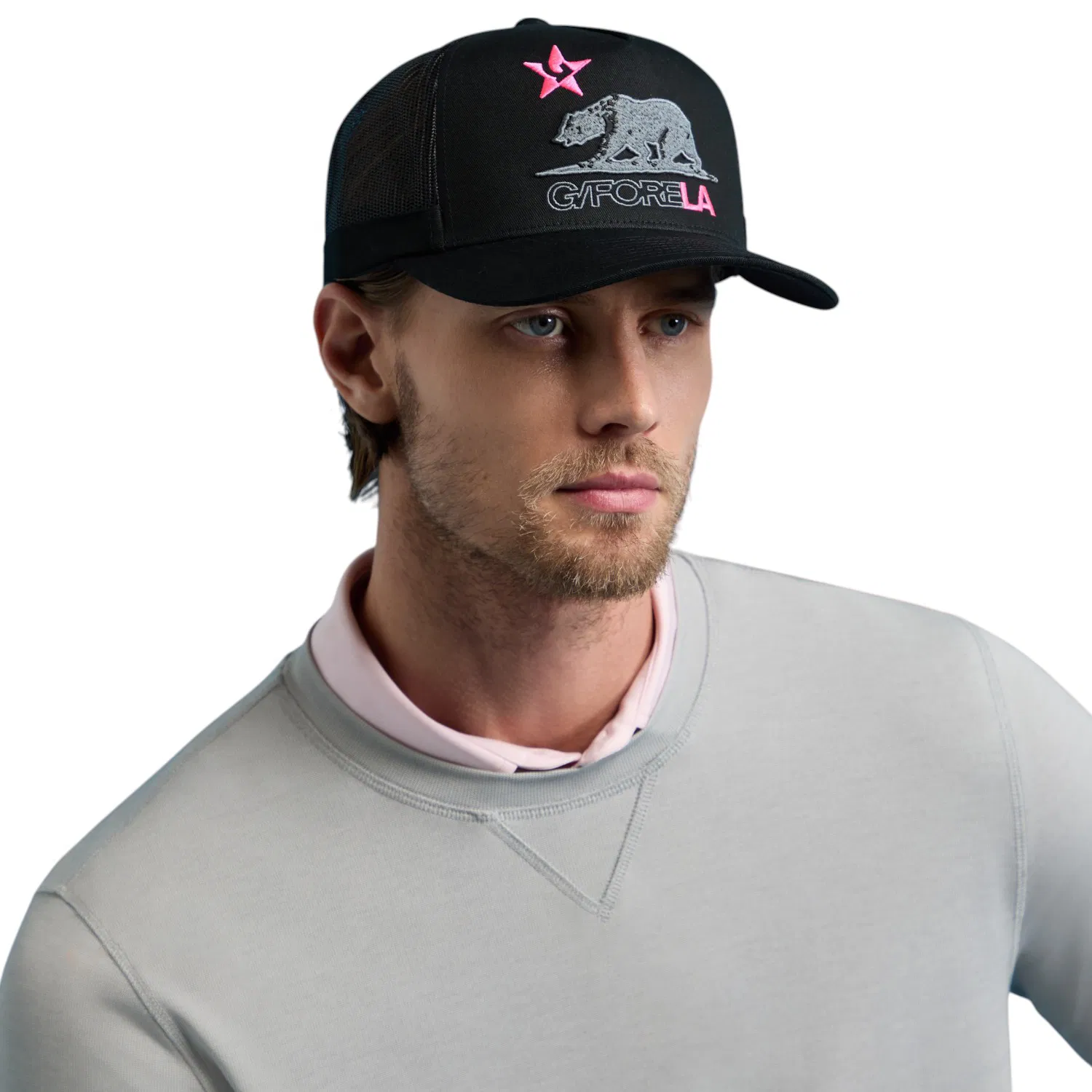 G/FORE LA Cali Bear Trucker Cap - Onyx - Image 2