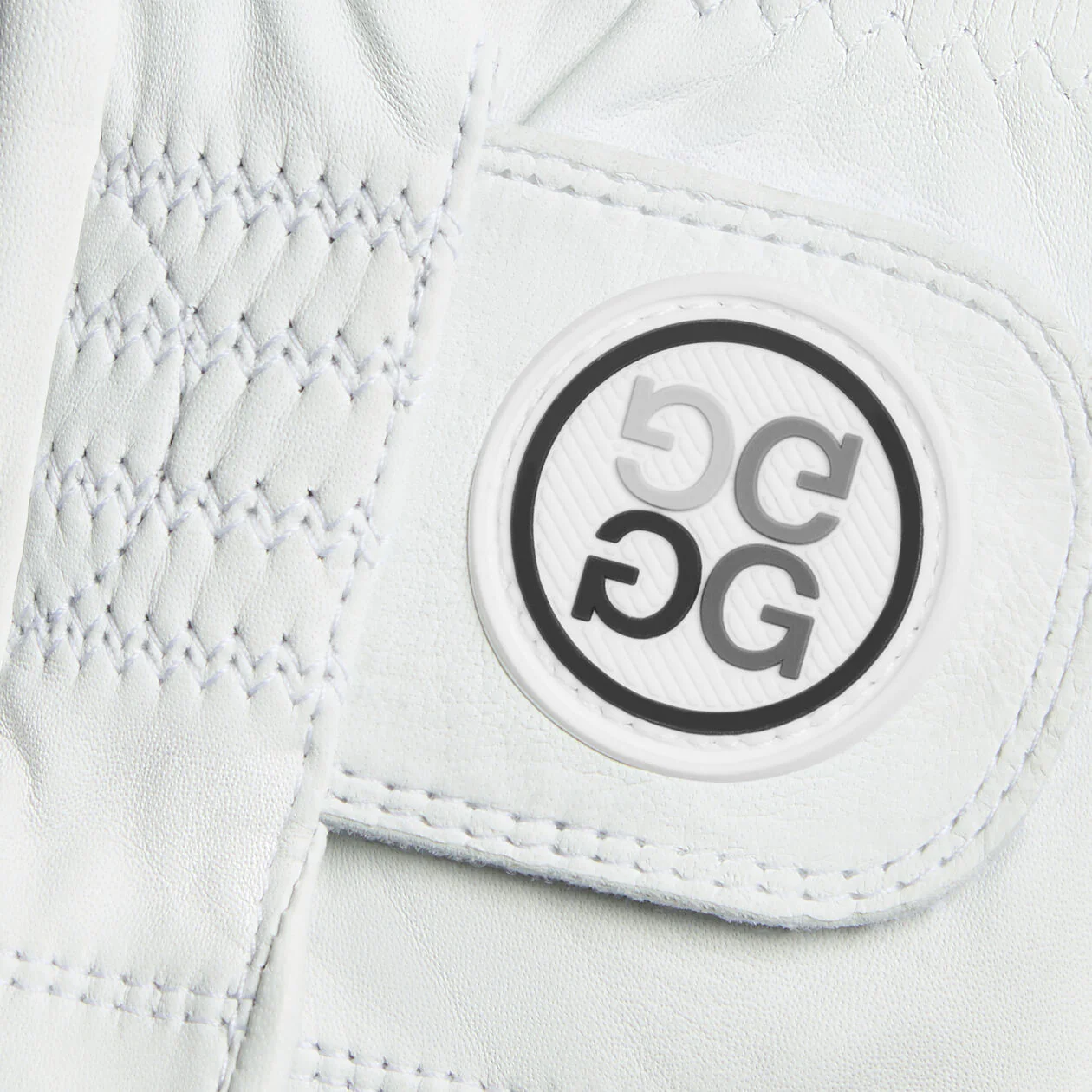 G/FORE Men's Signature Golf Glove – Premium Cabretta Leather – Snow - Image 2