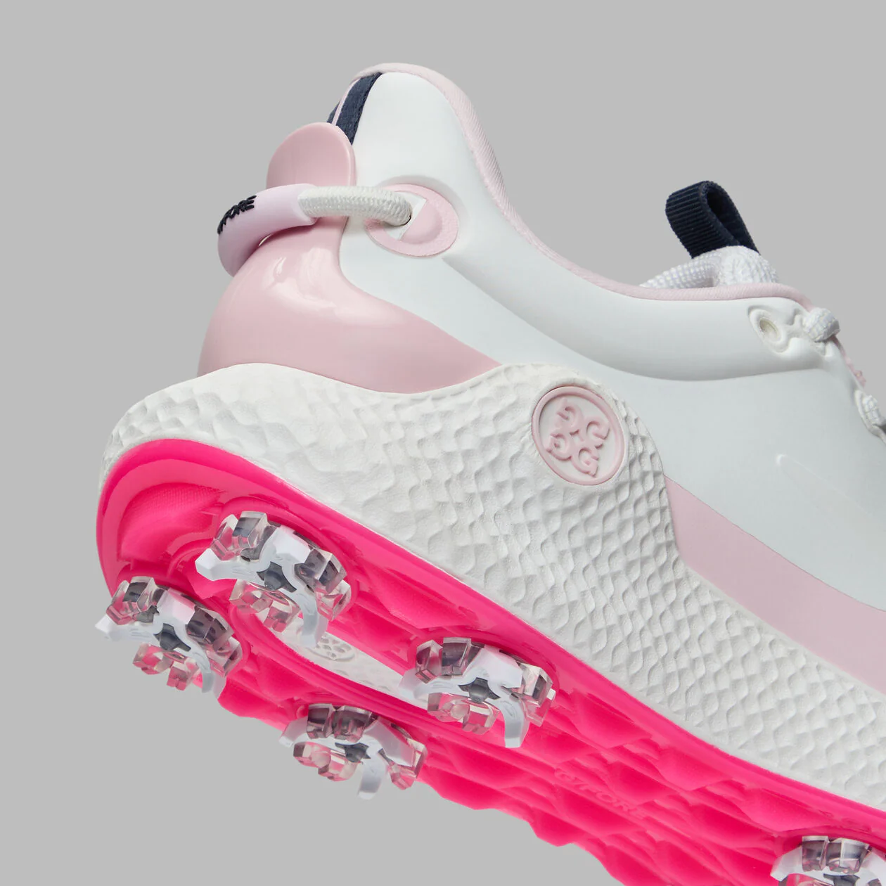 G/FORE MG4+ O2 G/Lock Softspike Women’s Golf Shoes - Snow / Blush Pink - Image 4