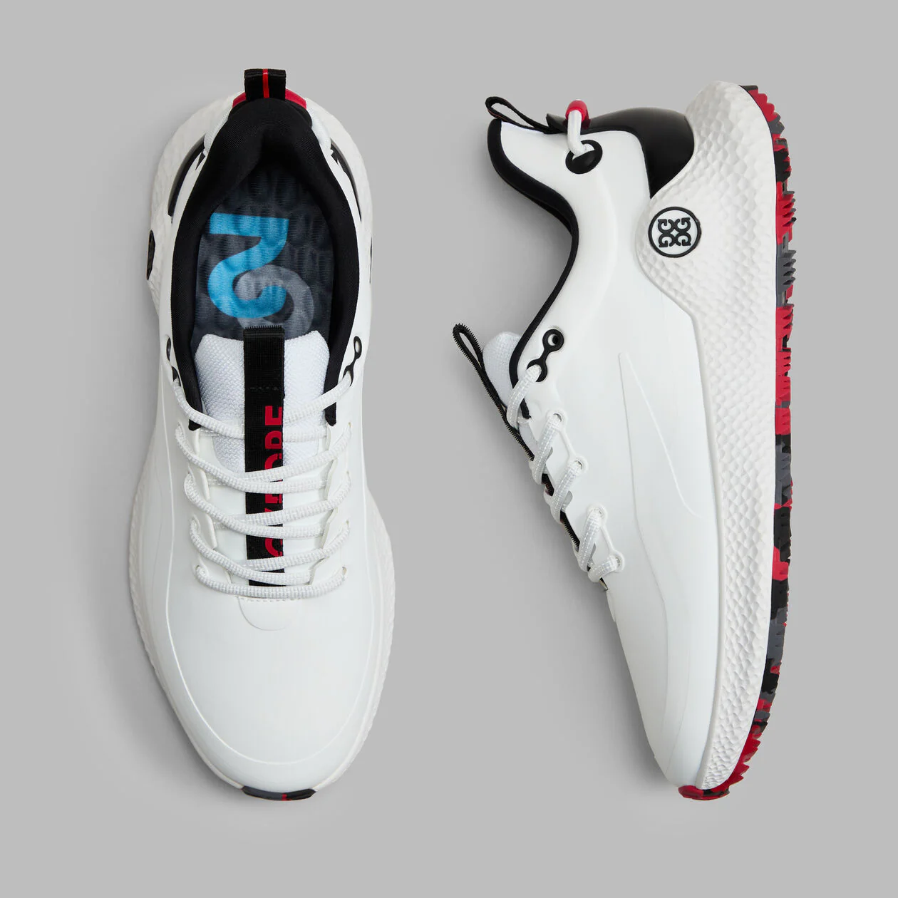 G/FORE MG4+ O2 Men’s Golf Shoes - Snow / Onyx - Image 3