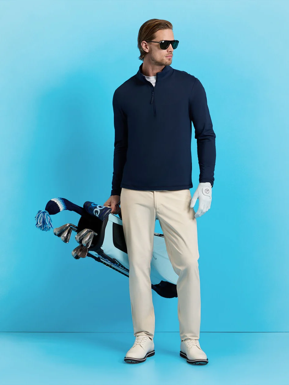 G/FORE Tour 5 Pocket Stretch Trousers – Men’s Technical Straight Leg – Stone - Image 2