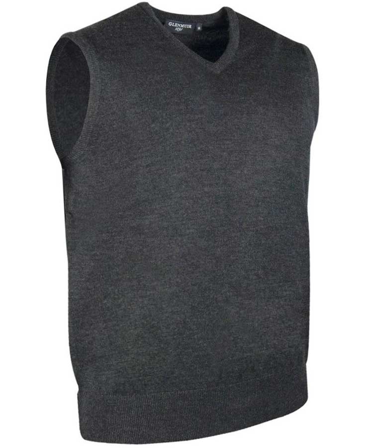 GLENMUIR Rankin Mens Slipover - Fine Merino Wool - 11 Colour Options - Image 3