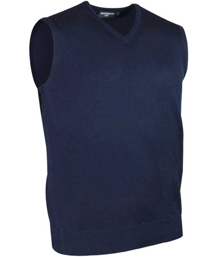 GLENMUIR Rankin Mens Slipover - Fine Merino Wool - 11 Colour Options - Image 6