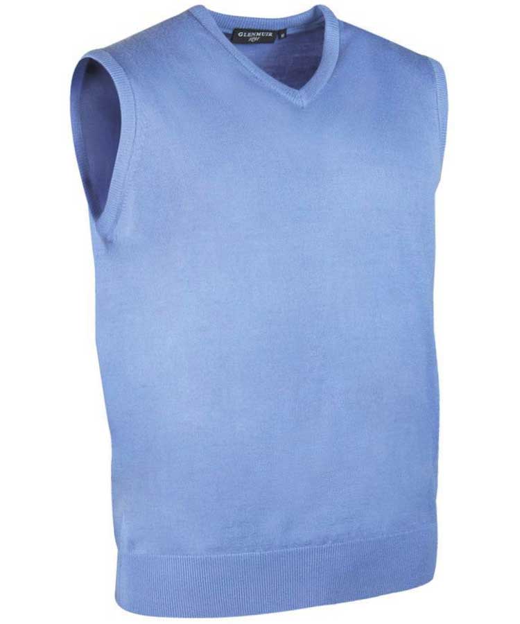 GLENMUIR Rankin Mens Slipover - Fine Merino Wool - 11 Colour Options - Image 7