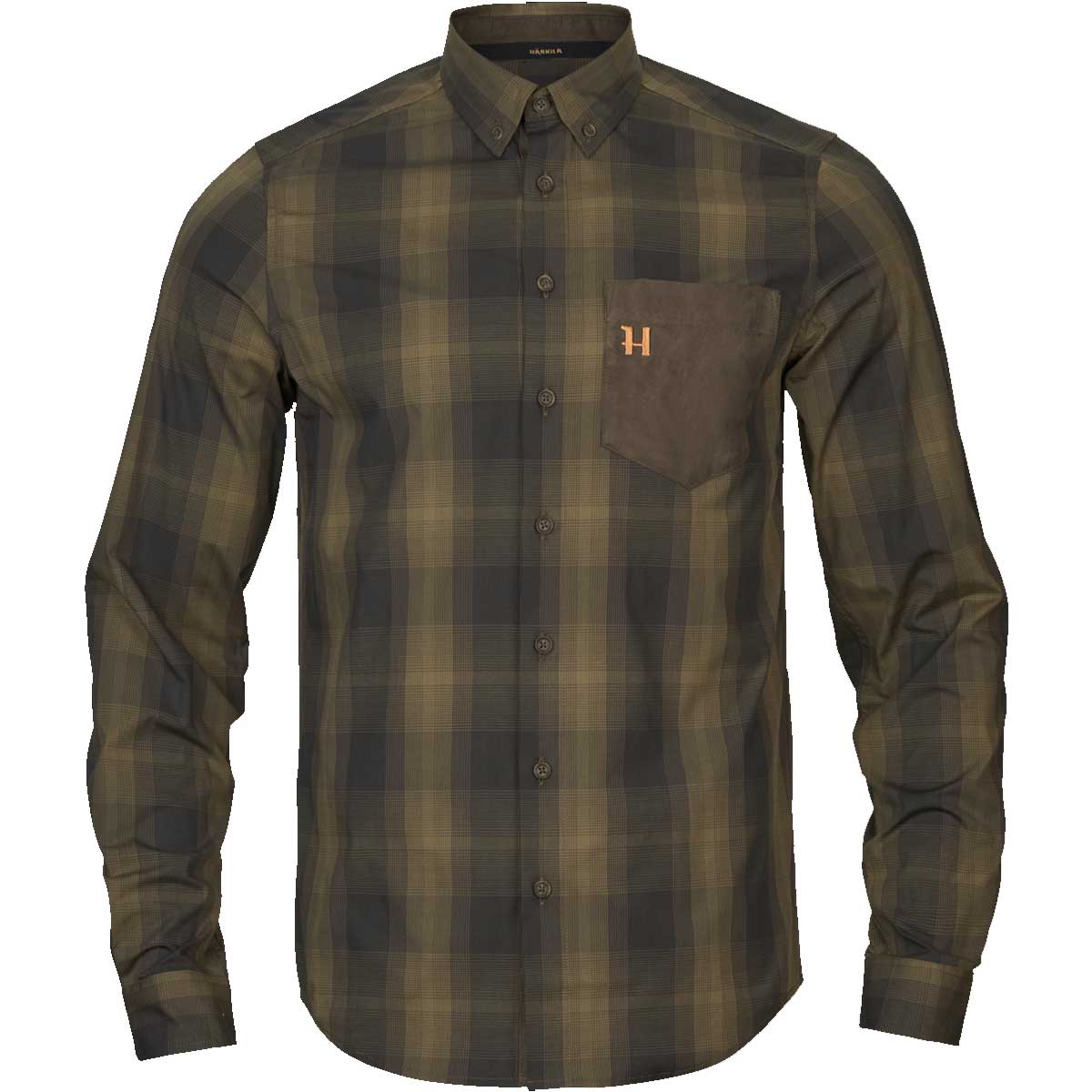 HARKILA Akkan Shirt - Mens - Willow Green / Shadow Brown