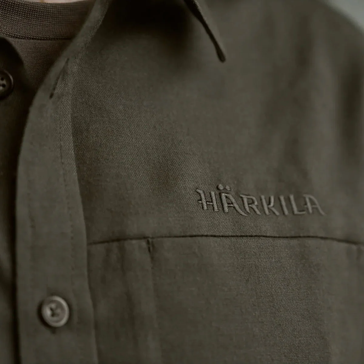 HARKILA Alto Long Sleeve Shirt - Mens - Willow Green - Image 4