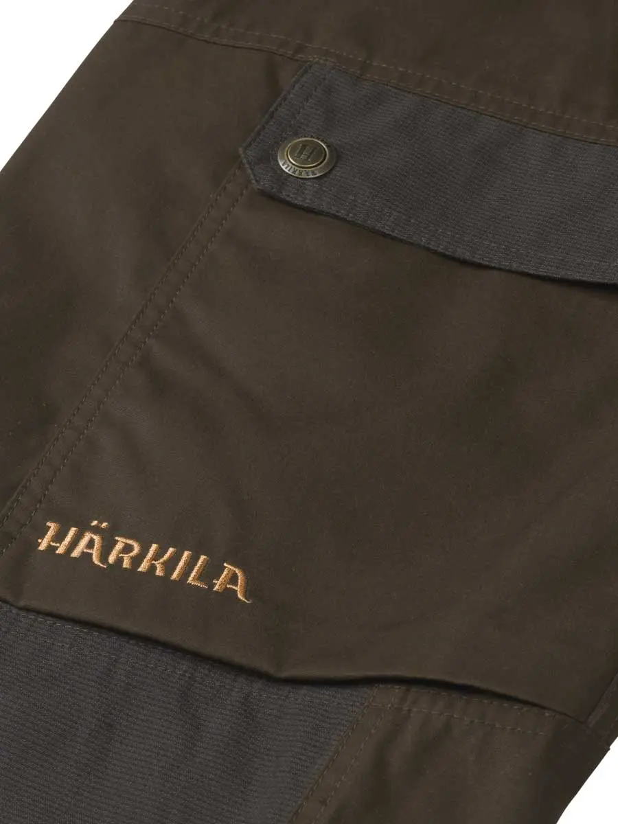 HARKILA Asmund Trousers - Mens - Willow Green & Shadow brown - Image 3