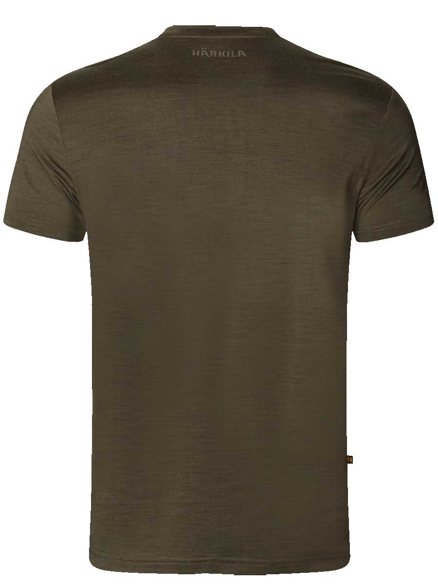 HARKILA Base All Season Short Sleeve T-Shirt - Mens - Willow Green - Image 3