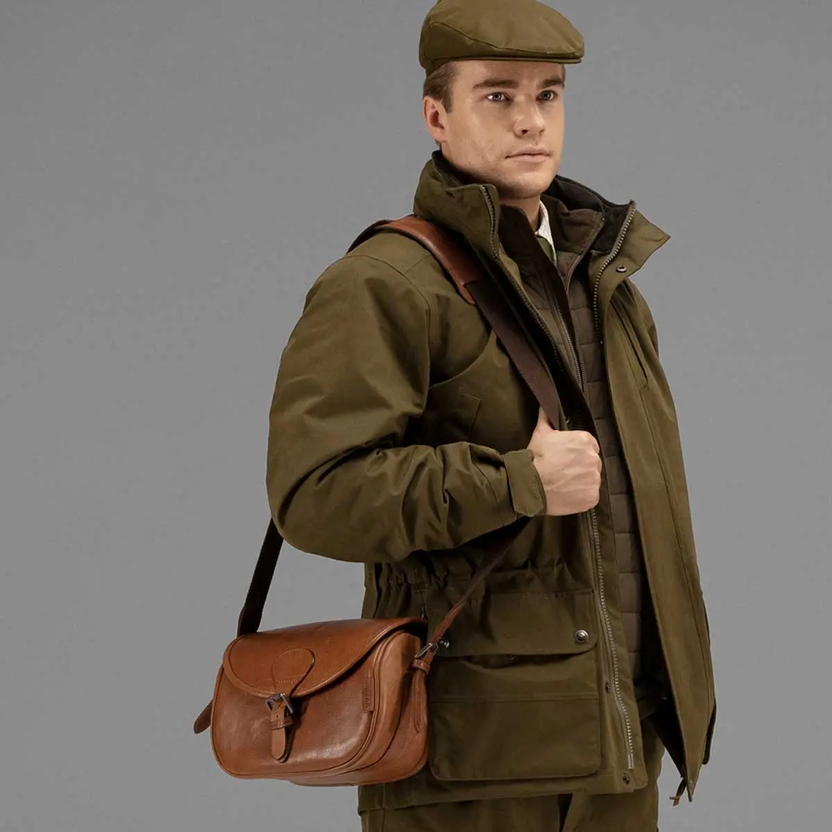 HARKILA Retrieve Cartridge Bag - Vintage Leather - 125 Cartridges - Cognac - Image 5