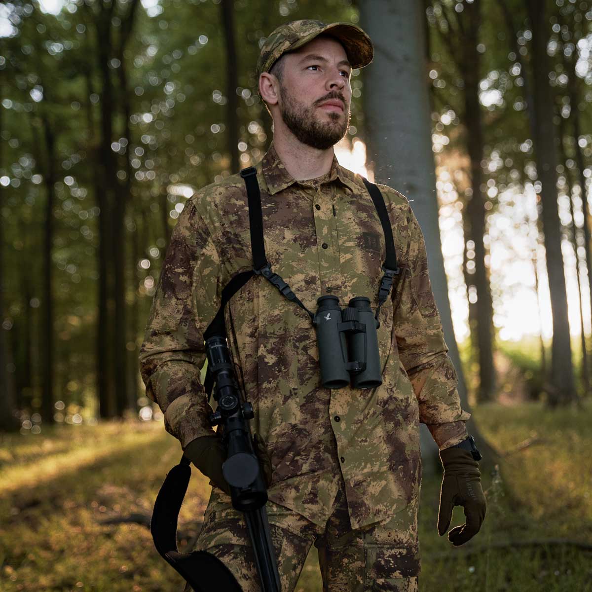 HARKILA Deer Stalker Camo Long Sleeve Shirt - Mens - AXIS MSP Forest Green - Image 2