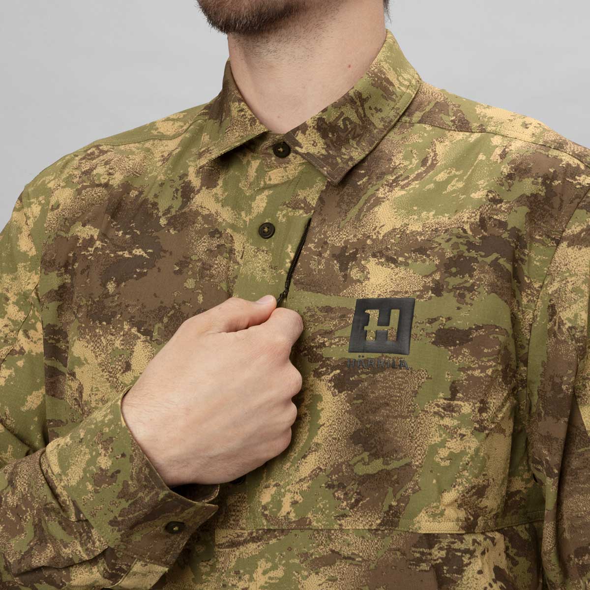 HARKILA Deer Stalker Camo Long Sleeve Shirt - Mens - AXIS MSP Forest Green - Image 4