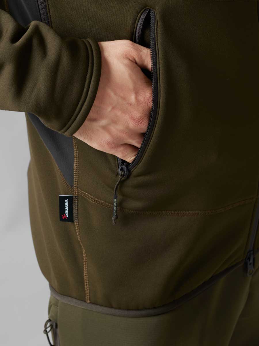 HARKILA Deer Stalker Fleece Hoodie - Mens - Willow Green - Image 7