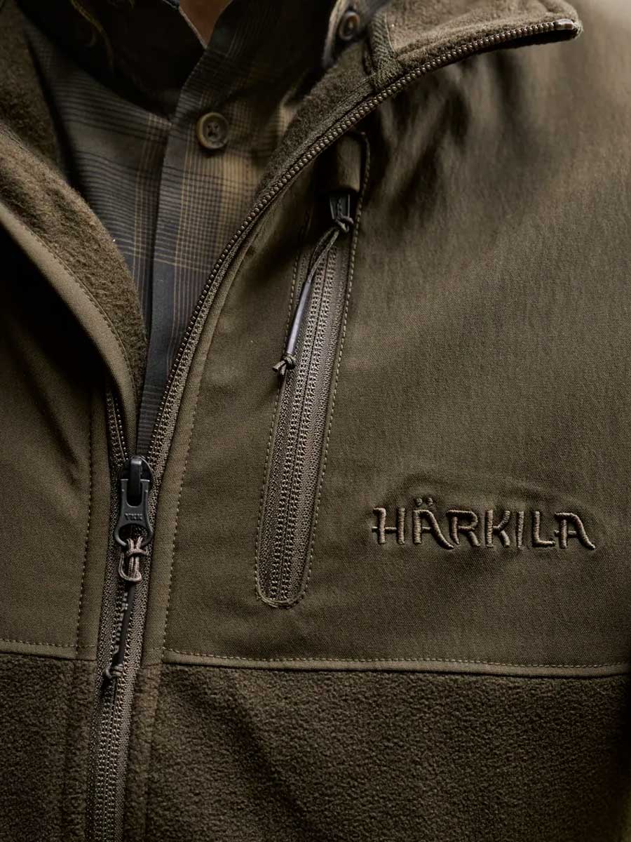 HARKILA Fjell Fleece Waistcoat - Mens - Hunting Green / Willow Green - Image 3