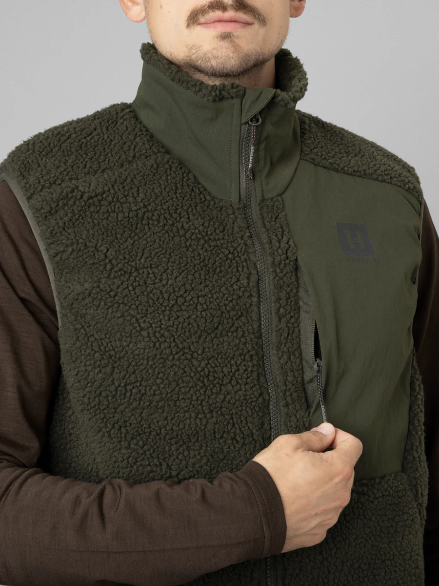 HARKILA Fjell Polar Waistcoat - Mens - Rosin Green - Image 4