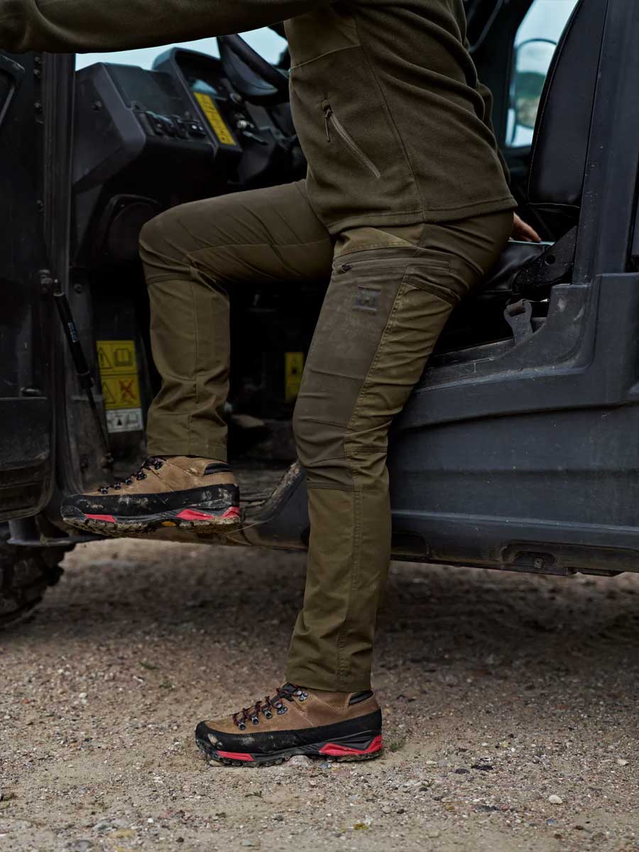 HARKILA Fjell Trousers - Womens - Dark Olive / Willow Green - Image 8