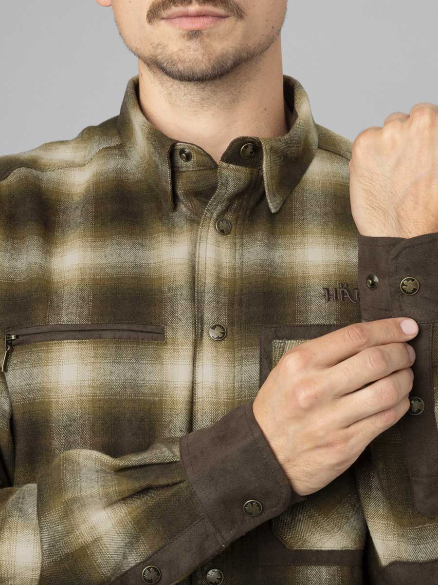 HARKILA Folke Shirt Jacket - Mens - Willow Green - Image 5