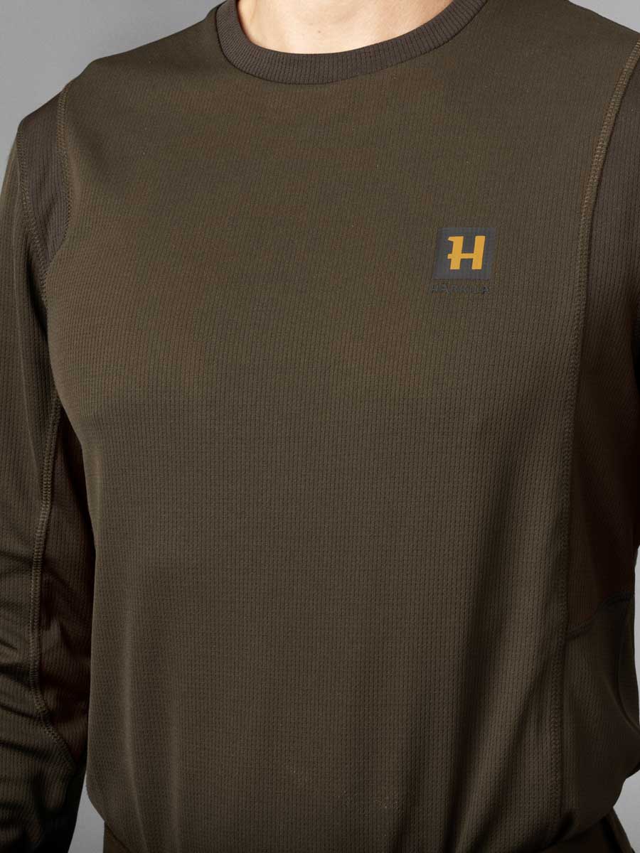 HARKILA Forest Hunter Long Sleeve T-Shirt - Mens - Hunting Green/Shadow Brown - Image 2
