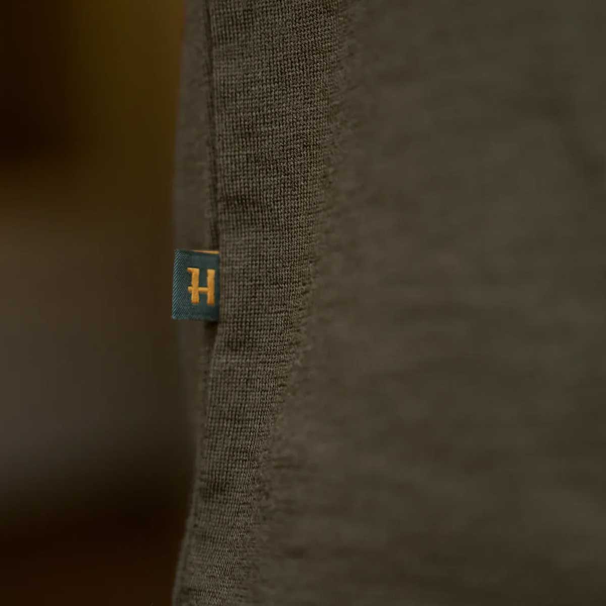 HARKILA Game T-shirt - Merino Wool - Mens - Willow Green Stag - Image 6