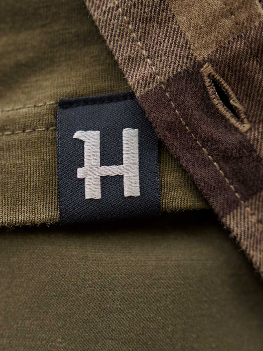 HARKILA H-Logo T-shirt - Mens - Dark Olive - Image 4