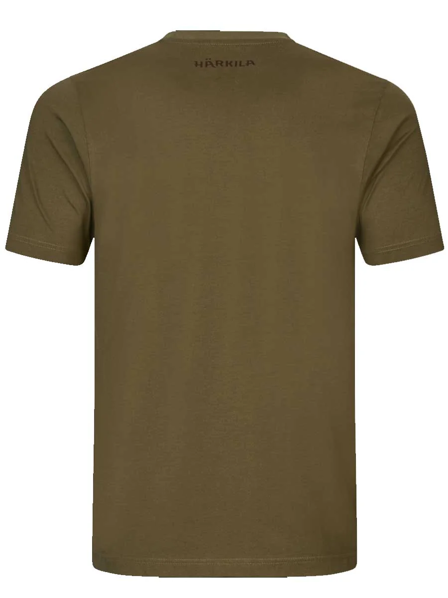 HARKILA H-Logo T-shirt - Mens - Dark Olive - Image 7