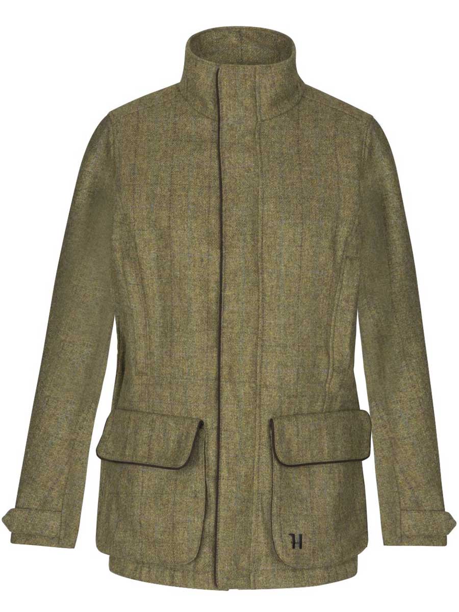 HARKILA Jura GTX Waterproof Tweed Jacket - Womens - Olive - Image 2