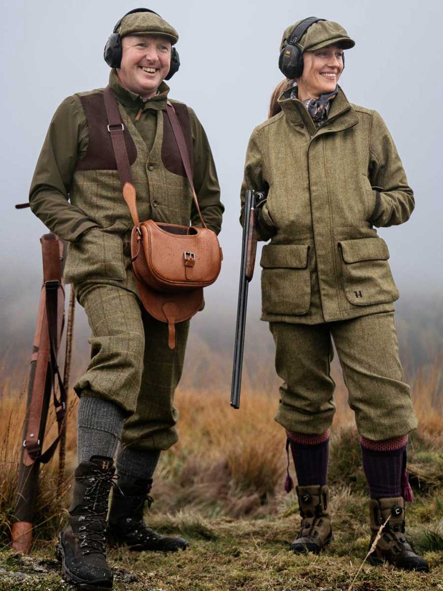 HARKILA Jura GTX Waterproof Tweed Jacket - Womens - Olive - Image 8