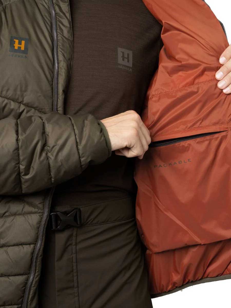 HARKILA Logmar Insulated Packable Hooded Jacket - Mens - Willow Green - Image 4