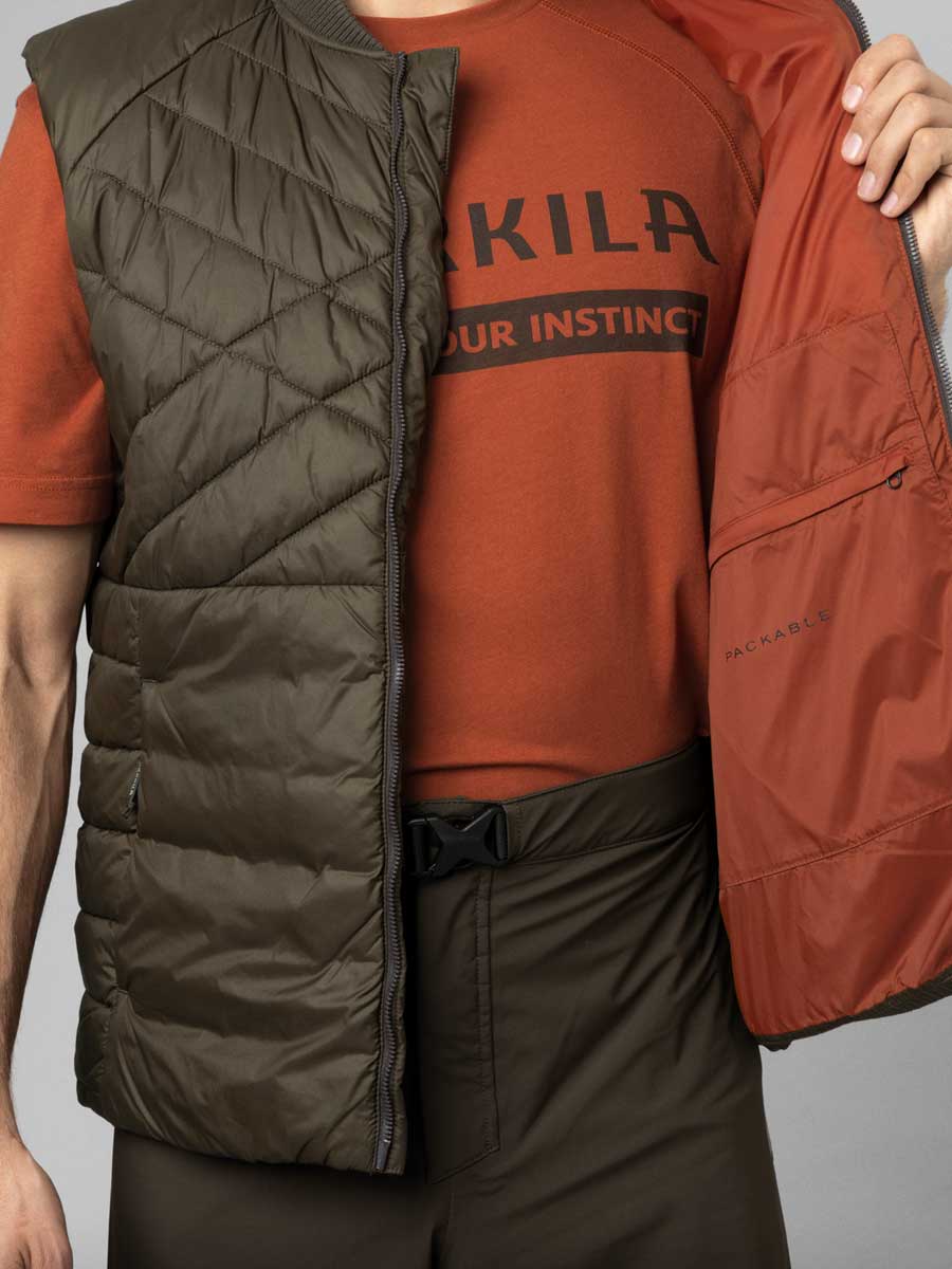 HARKILA Logmar Insulated Packable Waistcoat  - Mens - Willow Green - Image 6