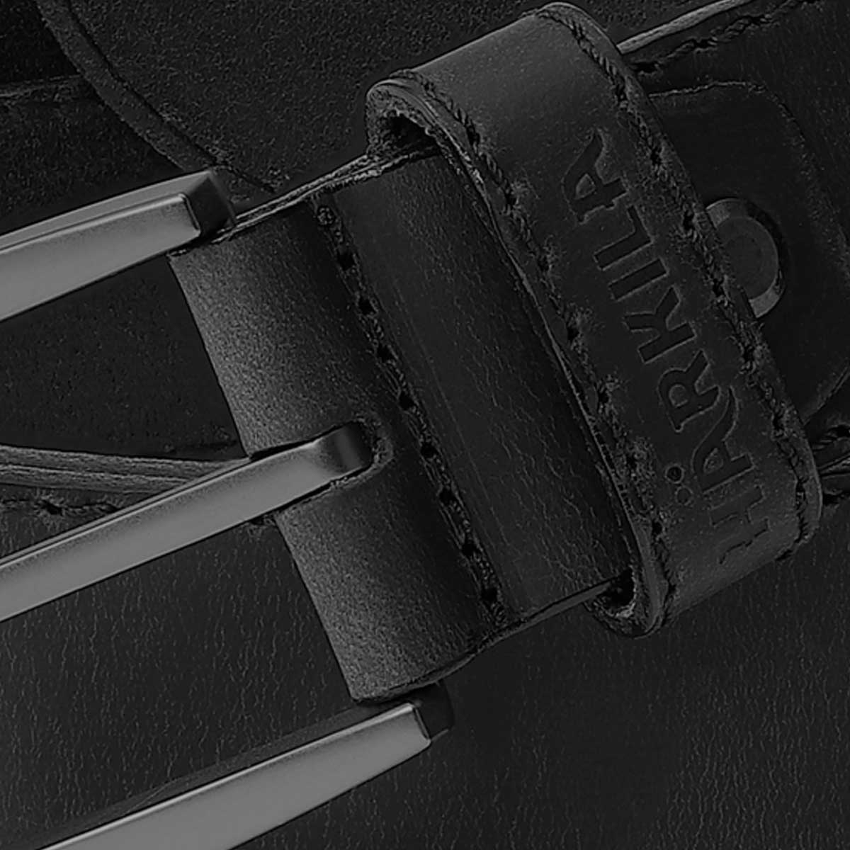 HARKILA Mens Arvak Leather Belt - Black - Image 2