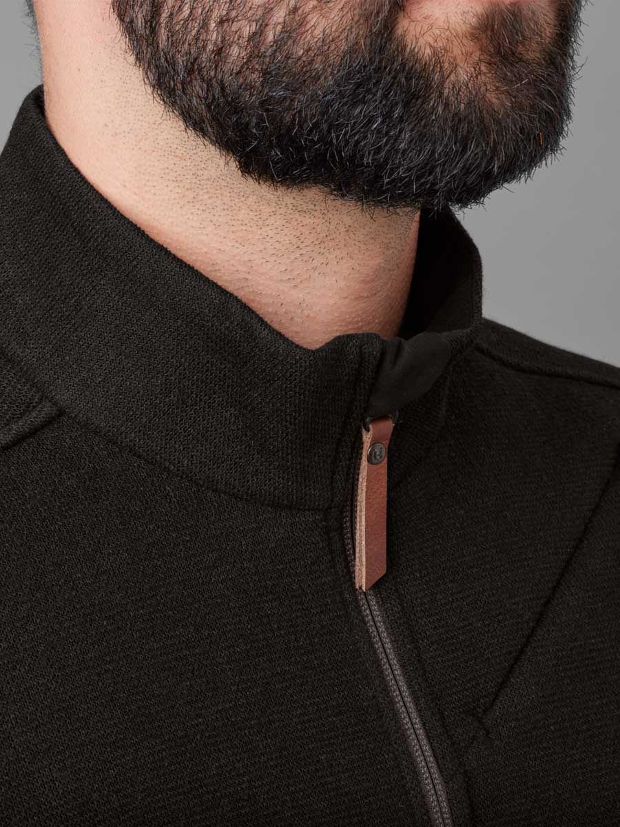 HARKILA Metso Full Zip Sweater - Mens - Shadow Brown - Image 2