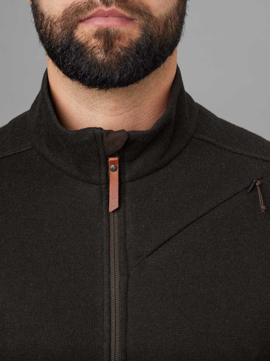 HARKILA Metso Full Zip Sweater - Mens - Shadow Brown - Image 4