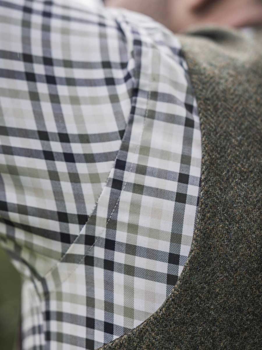HARKILA Milford Shirt - Mens Fine Twill Cotton - Rosin / Deep Well - Image 3