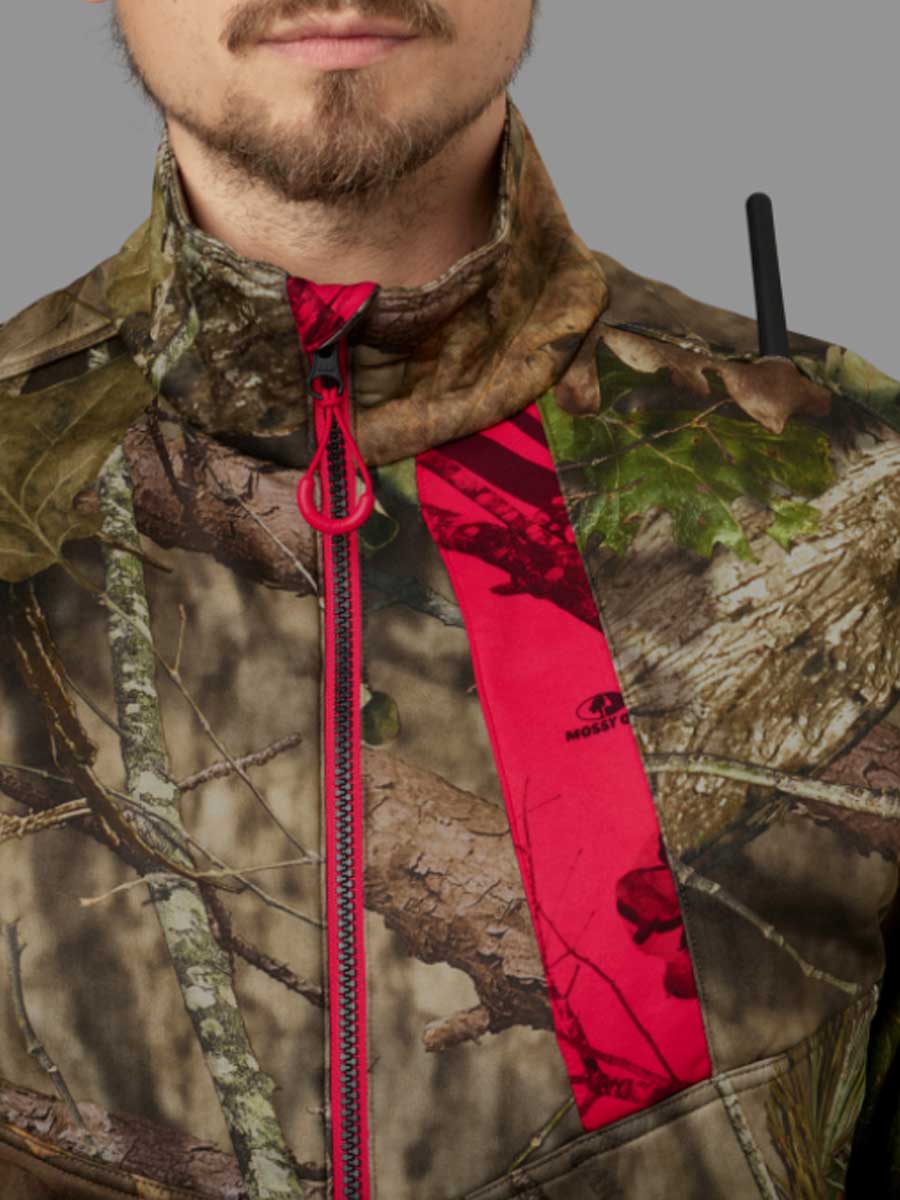 HARKILA Moose Hunter 2.0 Fleece Jacket - Mens - Mossy Oak Break-Up Country / Mossy Oak Red - Image 2