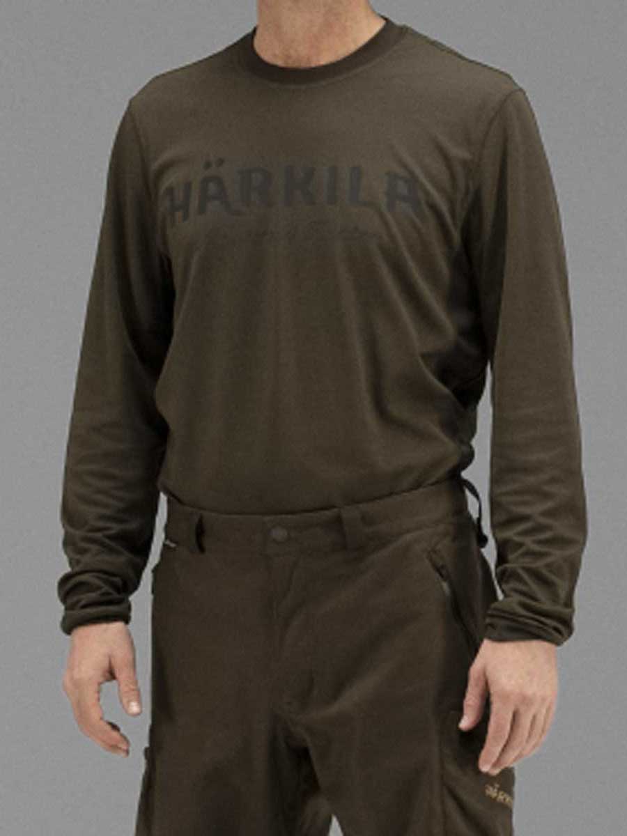 HARKILA Mountain Hunter Long Sleeve T-shirt - Mens - Hunting Green - Image 3