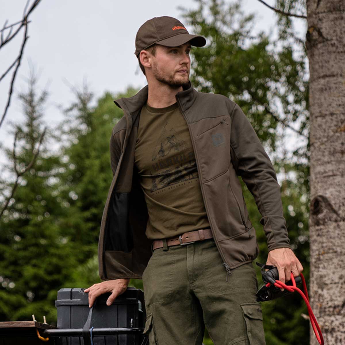 HARKILA Nature T-shirt - Mens - Willow Green - Image 2