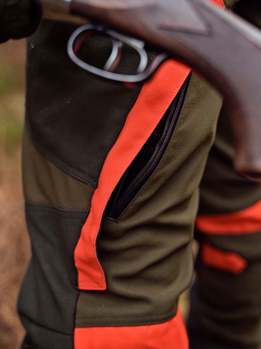 HARKILA Pro Hunter Dog Keeper GTX Trousers - Mens - Willow Green & Orange - Image 3