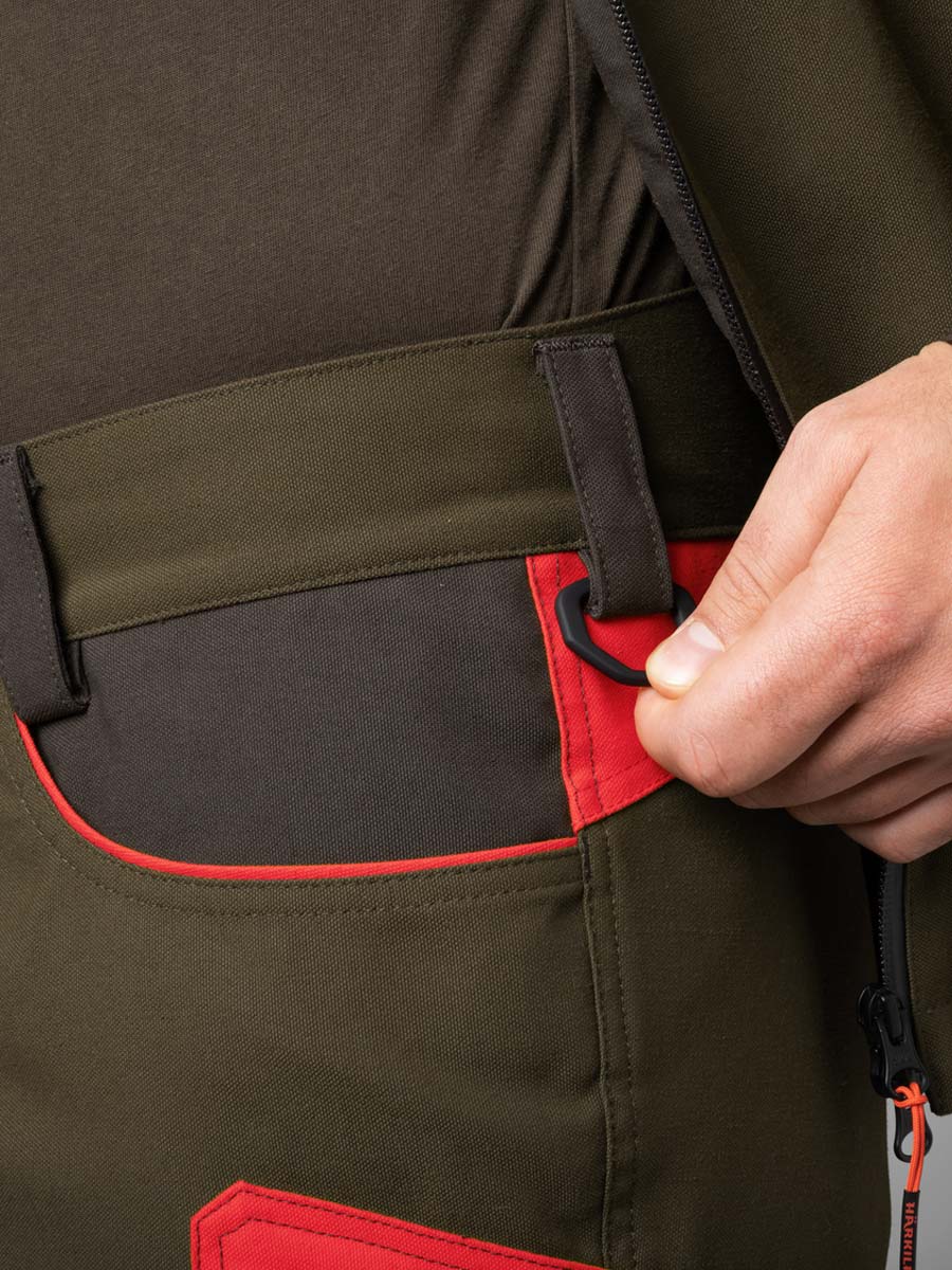 HARKILA Pro Hunter Dog Keeper GTX Trousers - Mens - Willow Green & Orange - Image 6