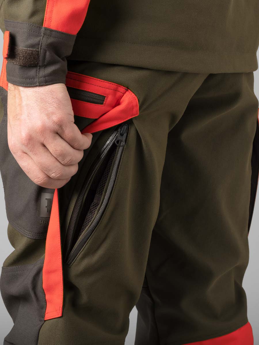 HARKILA Pro Hunter Dog Keeper GTX Trousers - Mens - Willow Green & Orange - Image 9