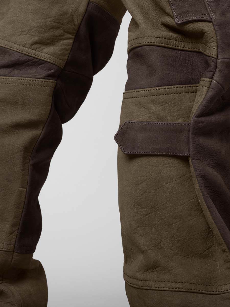 HARKILA Pro Hunter Leather Trousers - Mens - Willow Green - Image 8