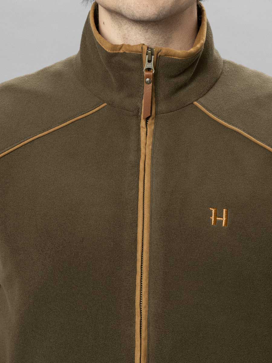 HARKILA Sandhem 200 Fleece Gilet - Mens Polartec - Willow Green - Image 3
