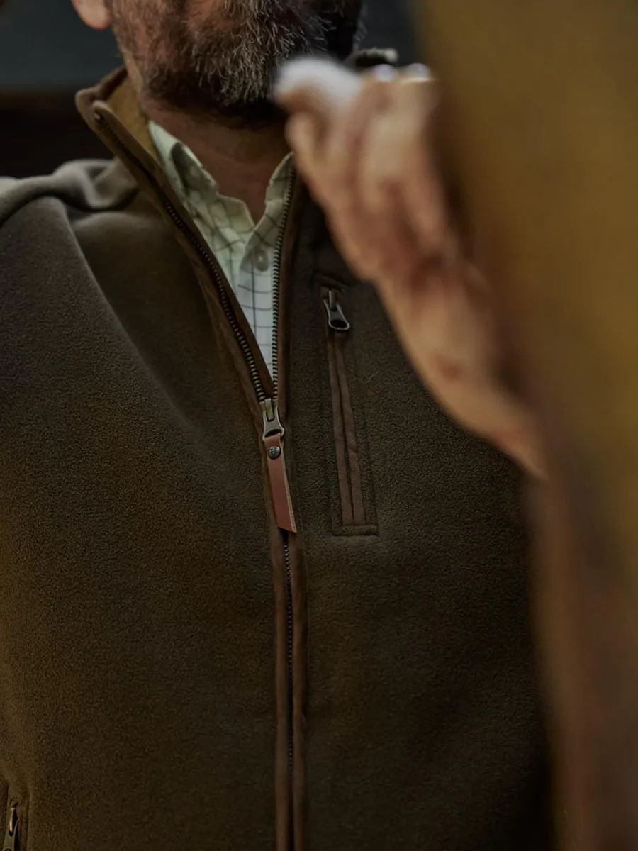 HARKILA Sandhem Sherpa Fleece Waistcoat - Mens - Willow Green - Image 5