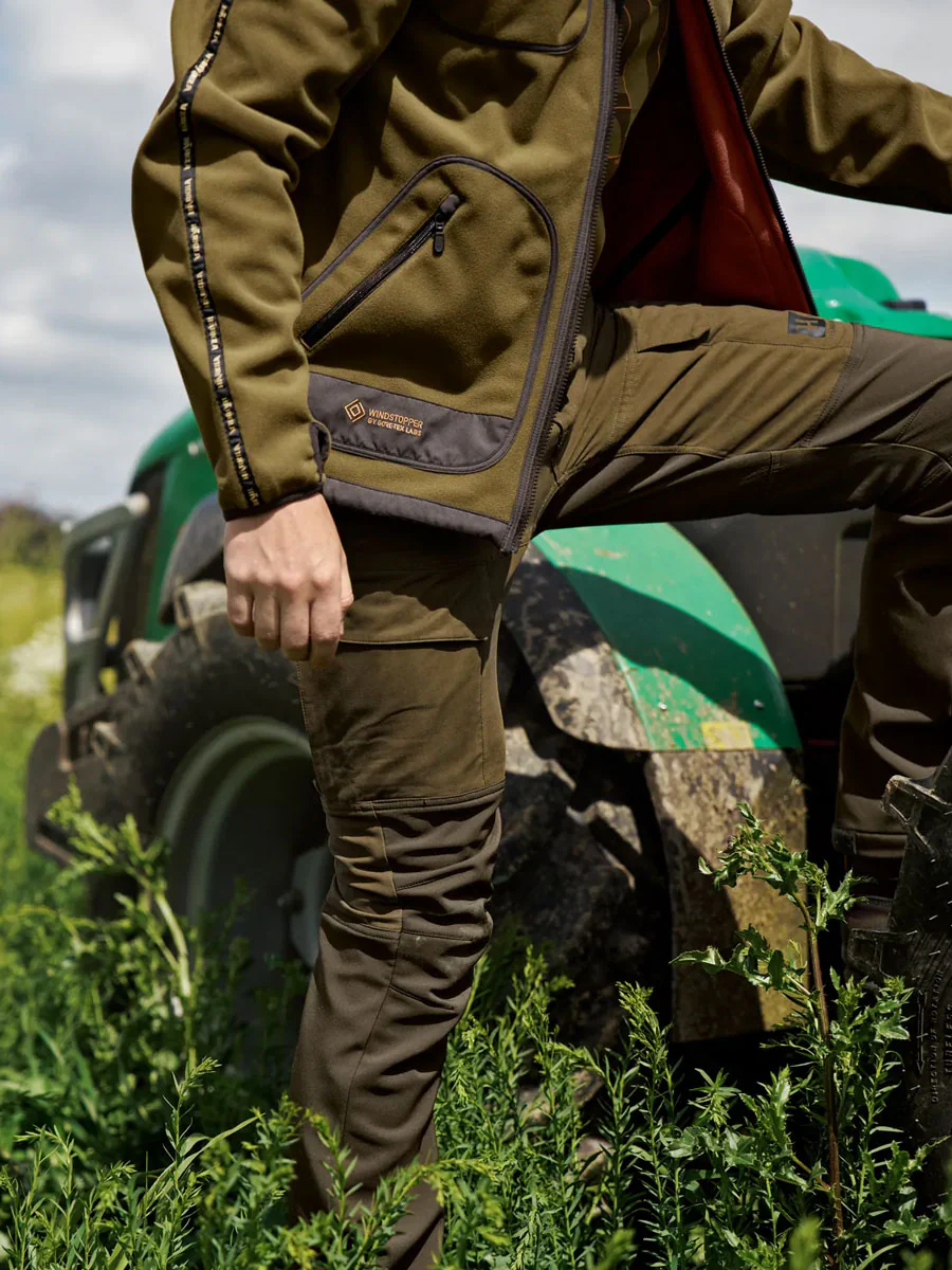 HARKILA Scandinavian Trousers - Mens - Dark Olive / Willow green - Image 3